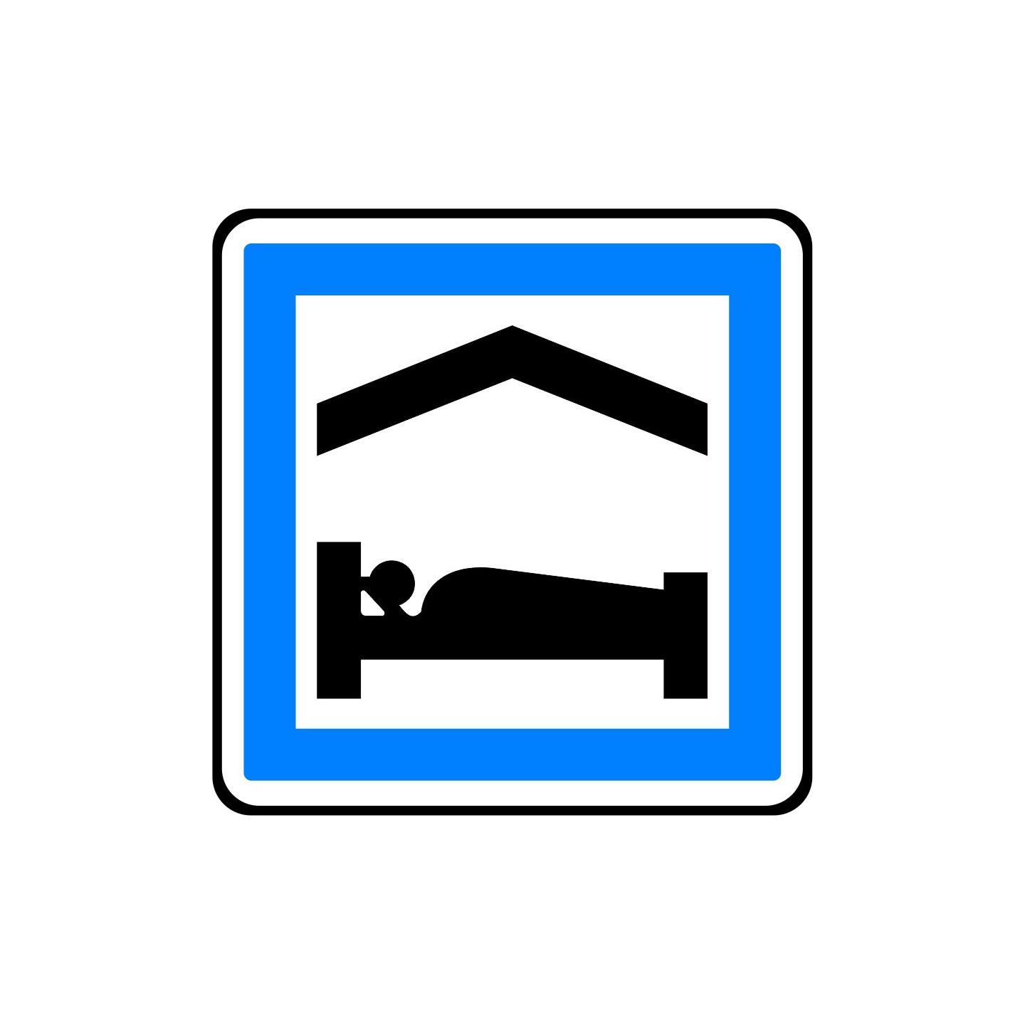 Panneau type routier Chambre d'hôtes ou gîte ref:CE5b