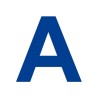 Lettre "A" en aluminium, coloris et dimensions au choix