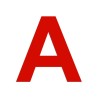 Lettre "A" en aluminium, coloris et dimensions au choix