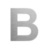 Lettre "B" en aluminium découpé, coloris et dimensions au choix
