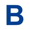 Lettre "B" en aluminium découpé, coloris et dimensions au choix