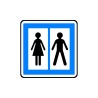 Panneau type routier Toilettes publiques ref:CE12
