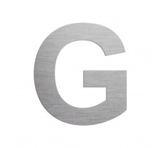 Lettre "G" en aluminium découpé, dimensions et coloris au choix