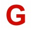 Lettre "G" en aluminium découpé, dimensions et coloris au choix