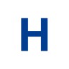 Lettre "H" en aluminium découpé, dimensions et coloris au choix