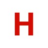 Lettre "H" en aluminium découpé, dimensions et coloris au choix