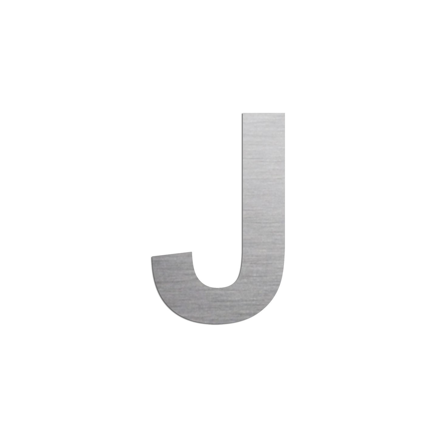 Lettre "J" en aluminium découpé, dimensions et coloris au choix