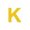 Lettre "K" en aluminium découpé, 5 couleurs 2 hauteurs