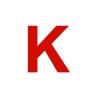 Lettre "K" en aluminium découpé, 5 couleurs 2 hauteurs