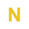 Lettre "N" en aluminium découpé, coloris et dimensions au choix