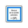 Panneau routier Poste de carburant 7/7 et 24/24 + GPL CE15f