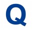 Lettre "Q" en aluminium découpé, dimensions et coloris au choix