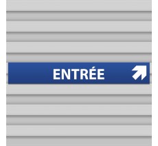 Plaque alu dibond "ENTRÉE" - 120 x 800 mm