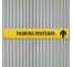 Plaque alu dim:120x800 mm "PARKING VISITEURS"