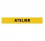 Plaque alu dim:120x800 mm "ATELIER"