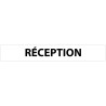 Plaque alu dim:120x800 mm "RÉCEPTION"