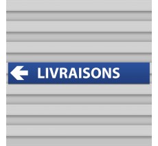 Plaque alu dibond "LIVRAISONS" - 120 x 800 mm