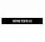 Plaque alu dim:120x800 mm "VOTRE TEXTE ICI"