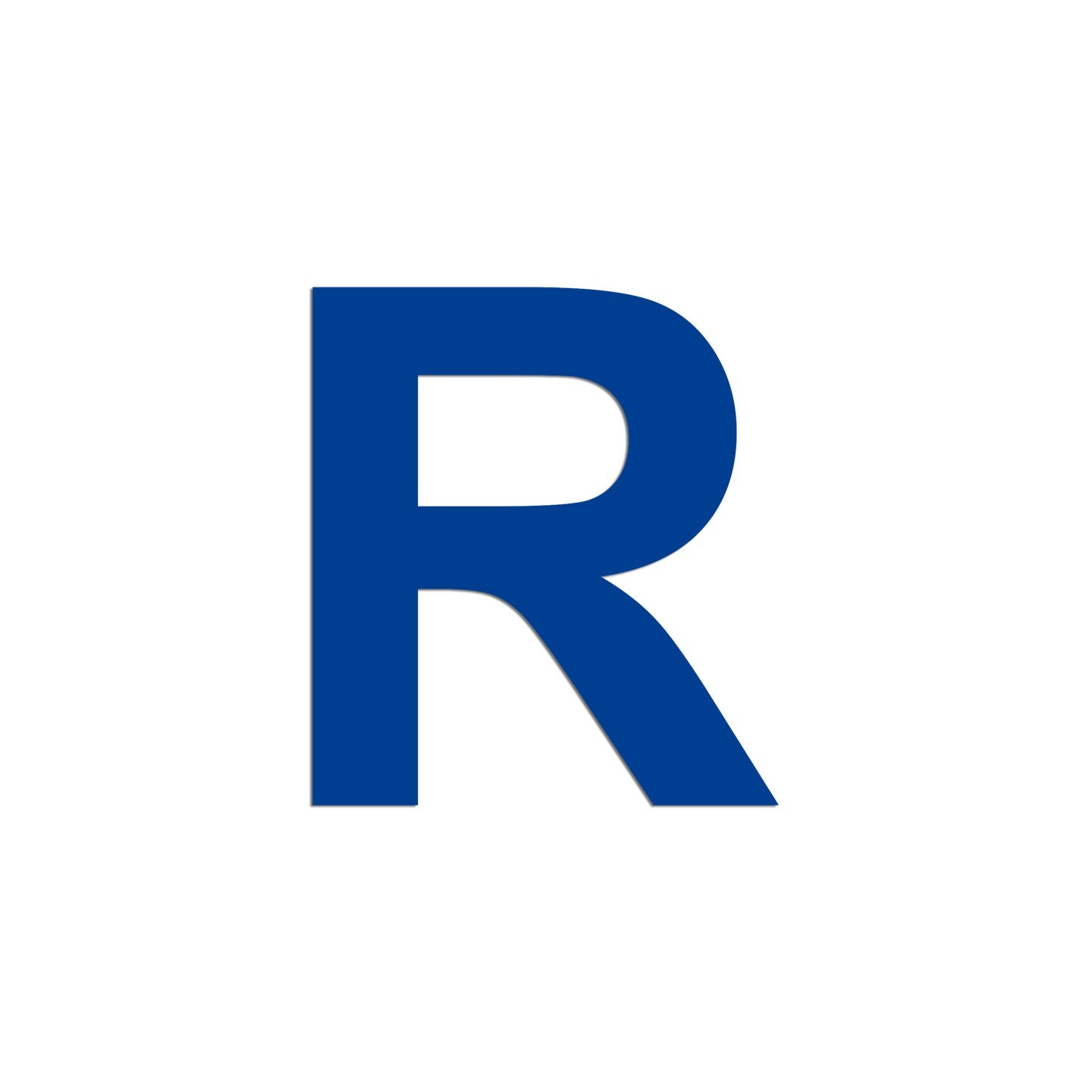 Lettre "R" en aluminium découpé, coloris et dimensions au choix