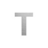 Lettre "T" en aluminium découpé, coloris et dimensions