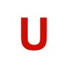 Lettre "U" en aluminium découpé, 5 coloris et 2 hauteurs