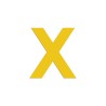 Lettre "X" en aluminium découpé, coloris et dimensions au choix