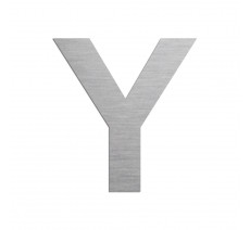 Lettre "Y" en alu ou PVC découpé, dimensions et coloris au choix