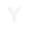 Lettre "Y" en alu découpé, dimensions et coloris au choix