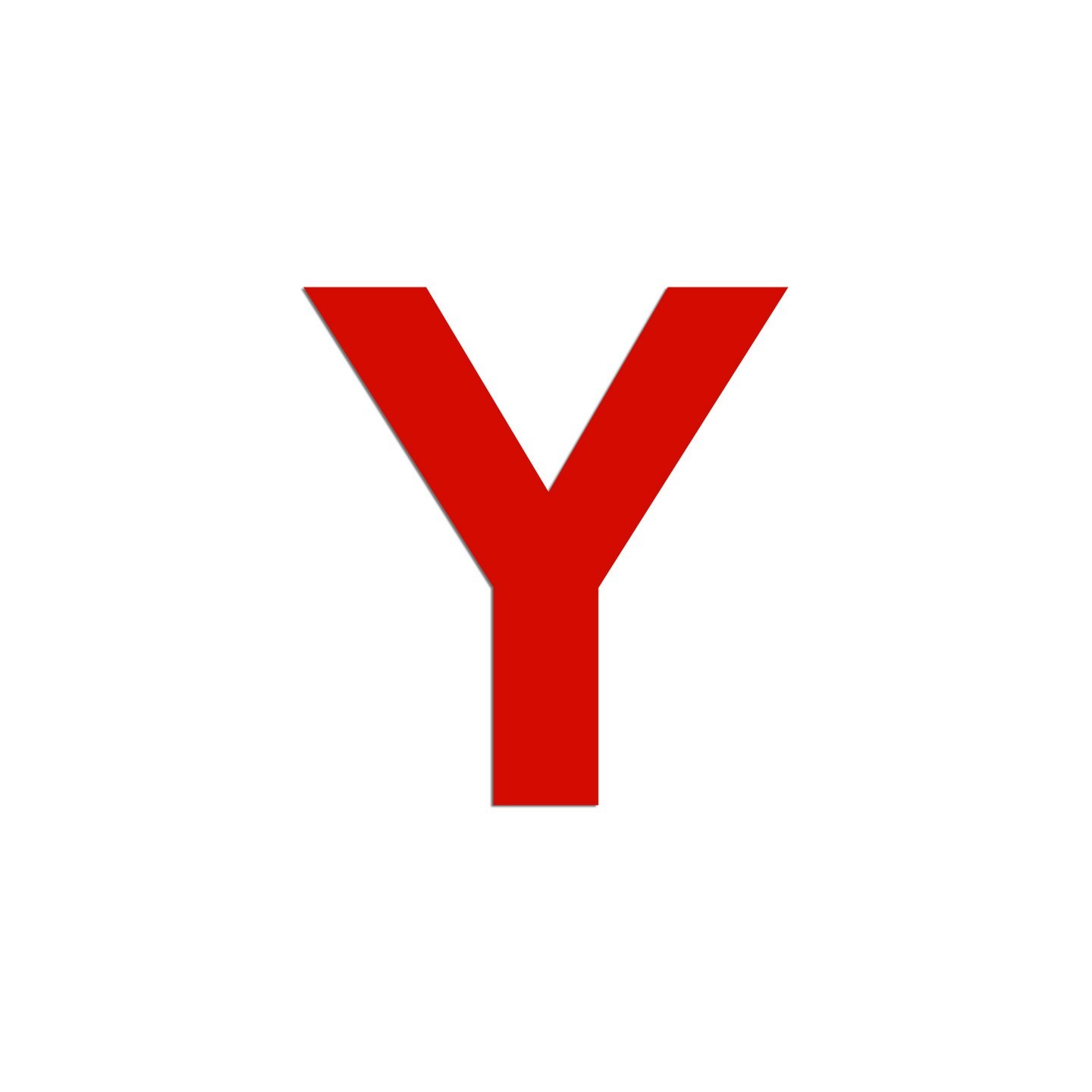 Lettre "Y" en alu découpé, dimensions et coloris au choix