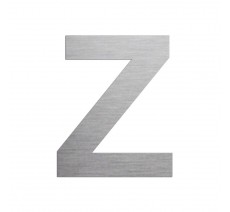 Lettre "Z" en aluminium découpé, hauteur et coloris au choix