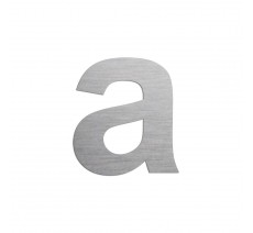Lettre "a" minuscule en alu, coloris et dimensions au choix
