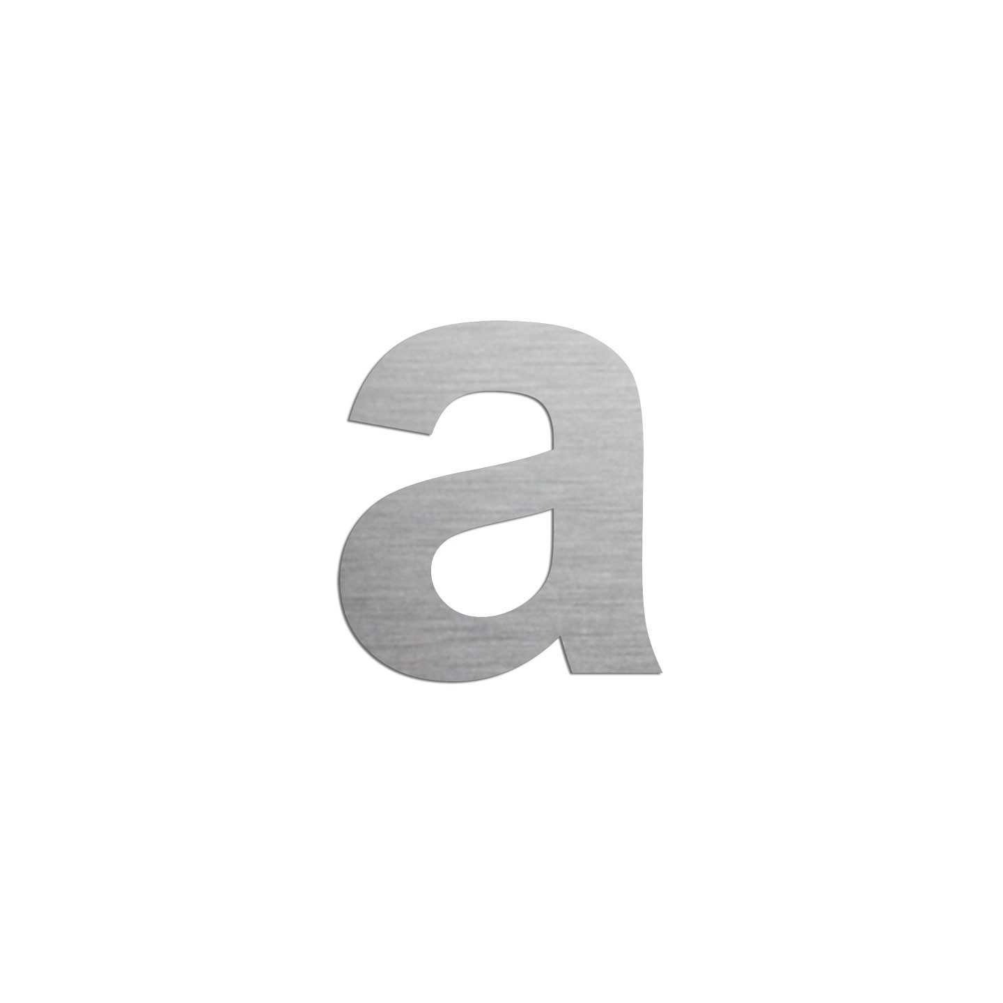 Lettre "a" minuscule en alu, coloris et dimensions au choix