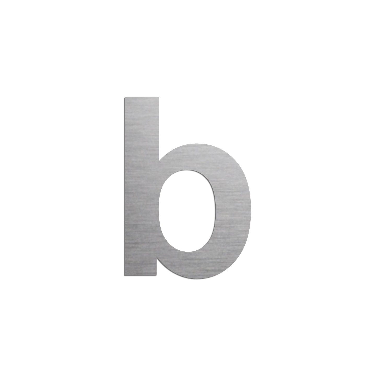 Lettre "b" minuscule en alu, couleurs et dimensions au choix