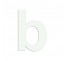 Lettre "b" minuscule en alu, couleurs et dimensions au choix