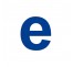 Lettre "e" minuscule en alu découpé, 5 coloris au choix