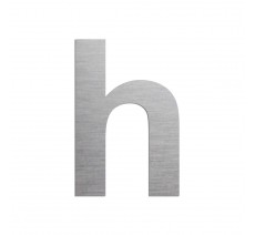 Lettre "h" minuscule en alu ou PVC découpé, coloris au choix