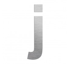 Lettre "j" minuscule en alu ou PVC découpé, dcoloris au choix