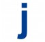 Lettre "j" minuscule en alu découpé, dimensions et coloris au choix