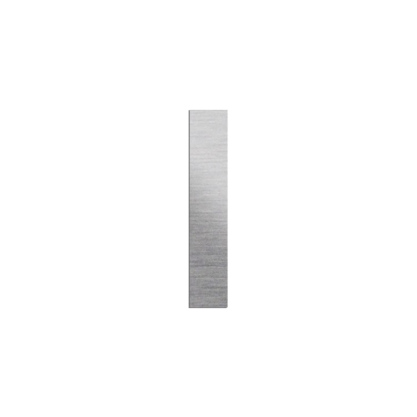 Lettre "l" minuscule en alu découpé, coloris et dimensions au choix