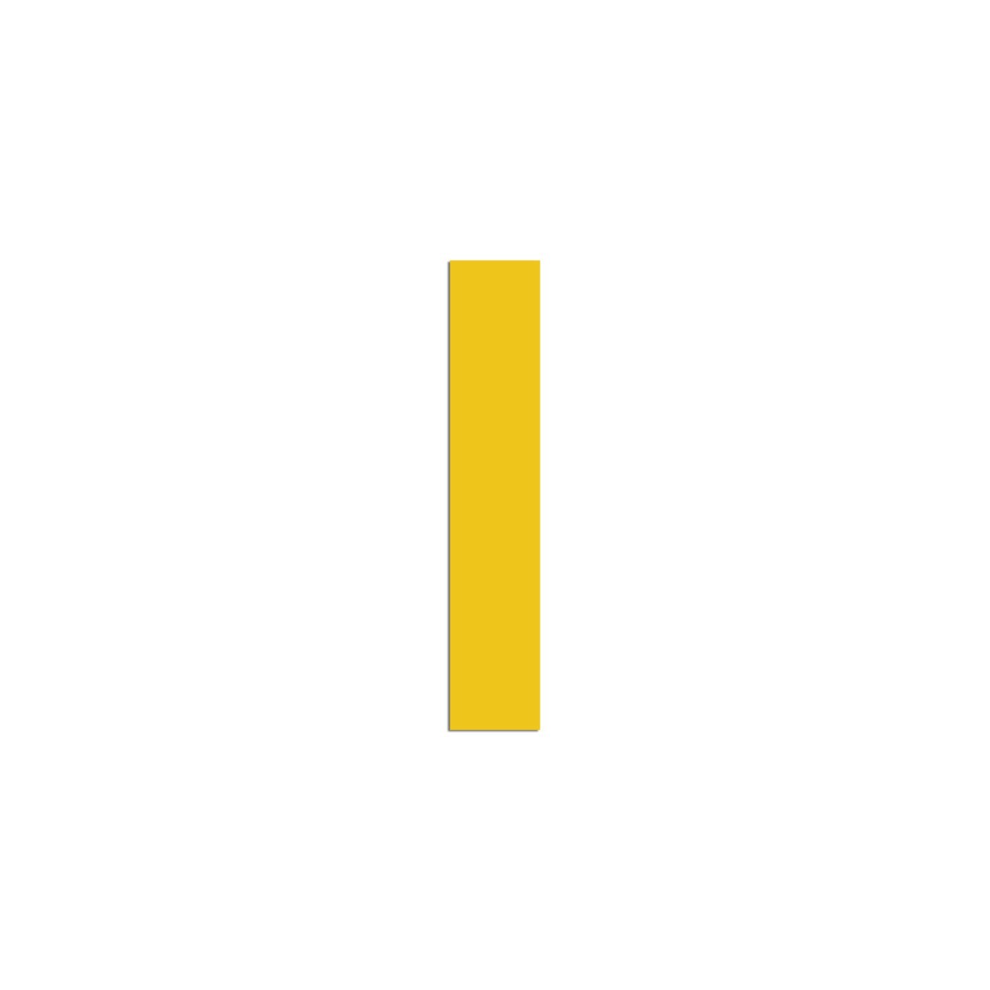Lettre "l" minuscule en alu découpé, coloris et dimensions au choix
