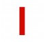 Lettre "l" minuscule en alu découpé, coloris et dimensions au choix