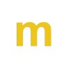 Lettre "m" minuscule en alu découpé, couleur et hauteur au choix