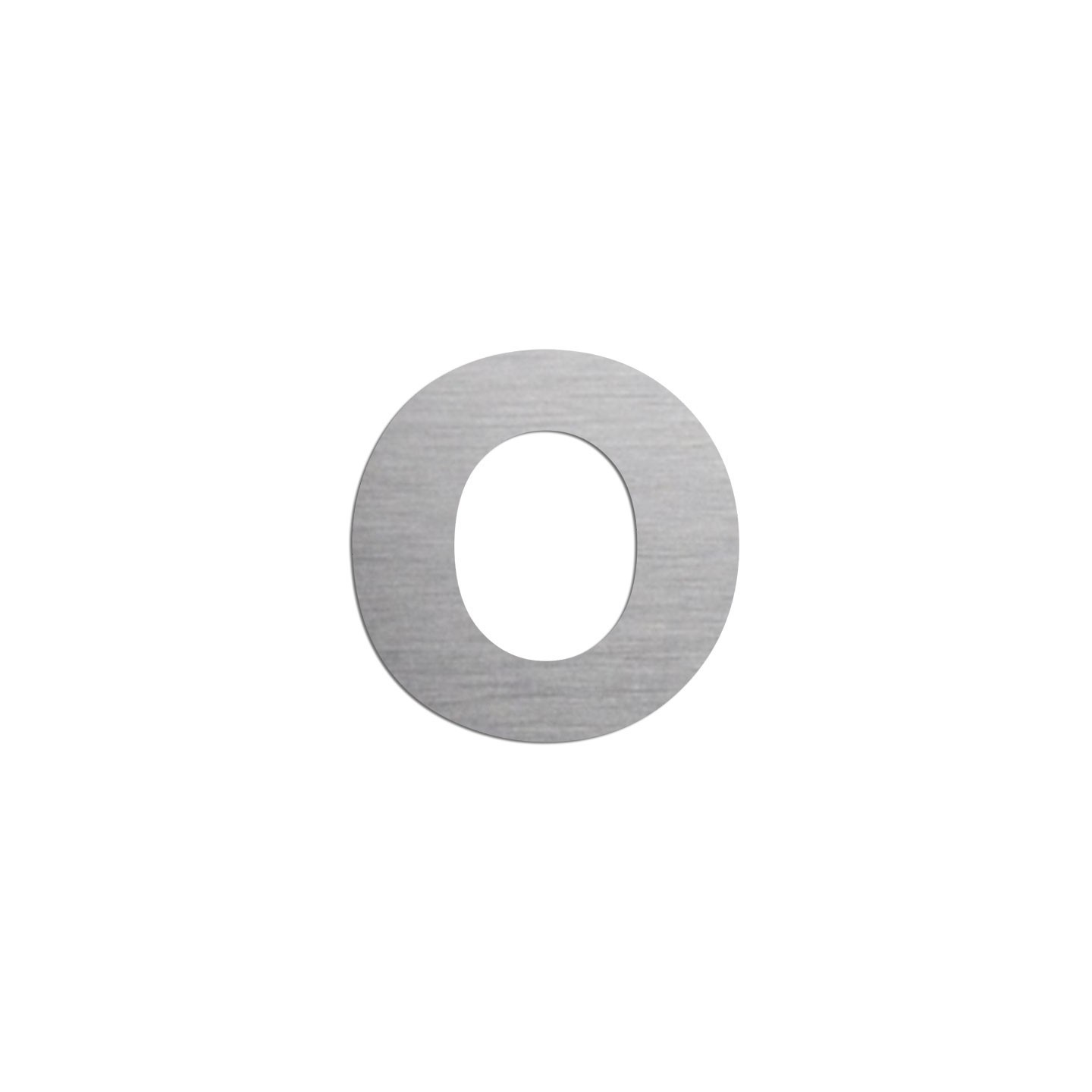 Lettre "o" minuscule en alu découpé, coloris et dimensions à choisir