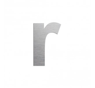 Lettre "r" minuscule en alu ou PVC découpé, coloris au choix