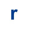 Lettre r minuscule en alu découpé 100 ou 150mm de haut