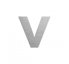 Lettre "v" minuscule en alu ou PVC découpé, 5 couleurs