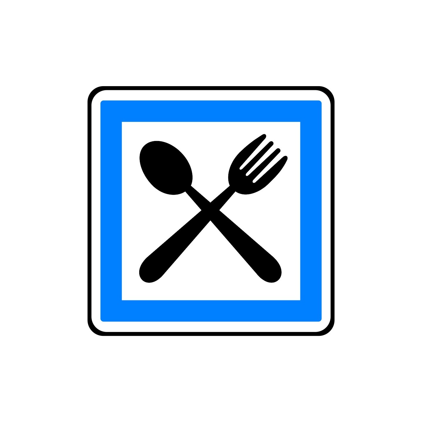 Panneau type routier Restaurant ouvert 7 jours sur 7 ref:CE16