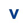 Lettre "v" minuscule en alu découpé, 5 couleurs et 2 hauteurs
