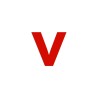 Lettre "v" minuscule en alu découpé, 5 couleurs et 2 hauteurs
