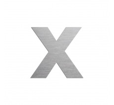 Lettre "x" minuscule en alu ou PVC découpé, 5 coloris